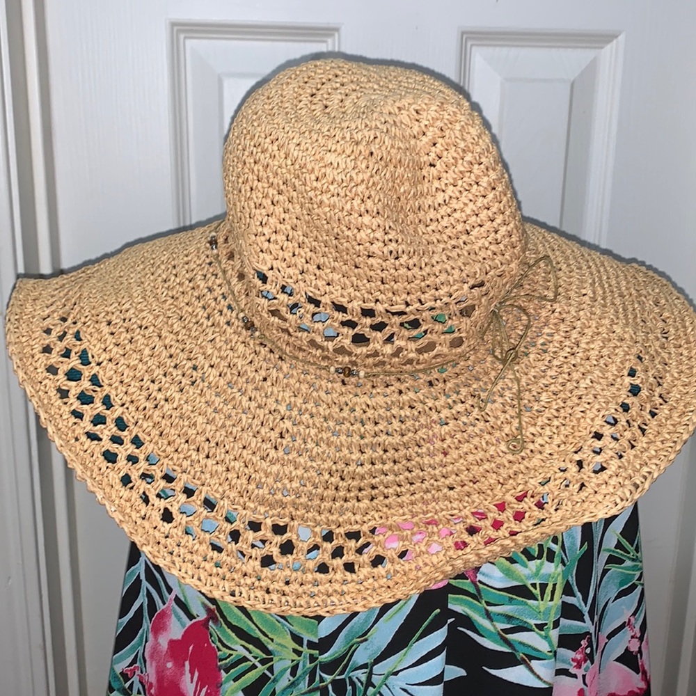 Women’s Lucky Brand woven detail straw hat